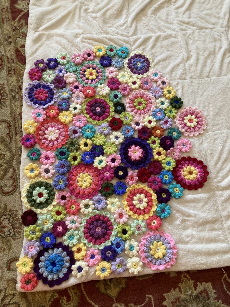 Flower blanket progress