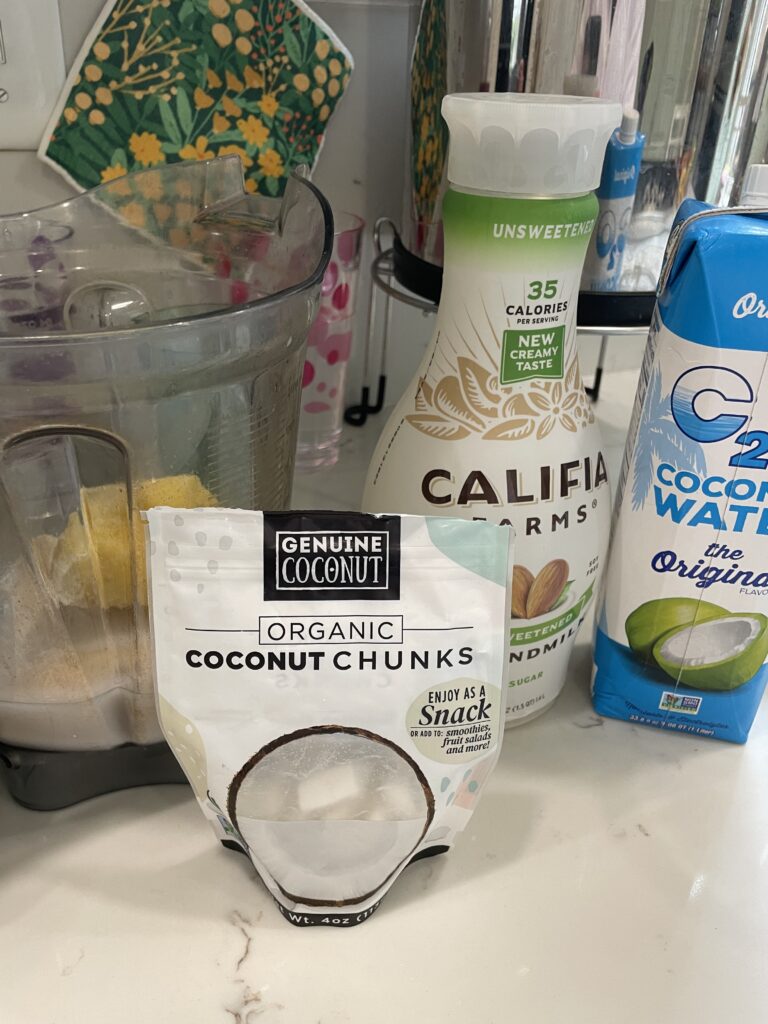 Pina Colada ingredients