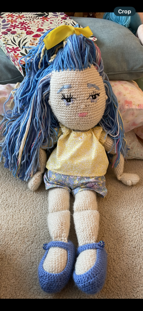 Summer Sky crochet doll