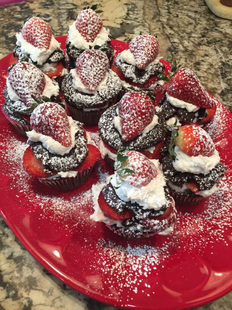 Strawberry Chocolate cupcakes