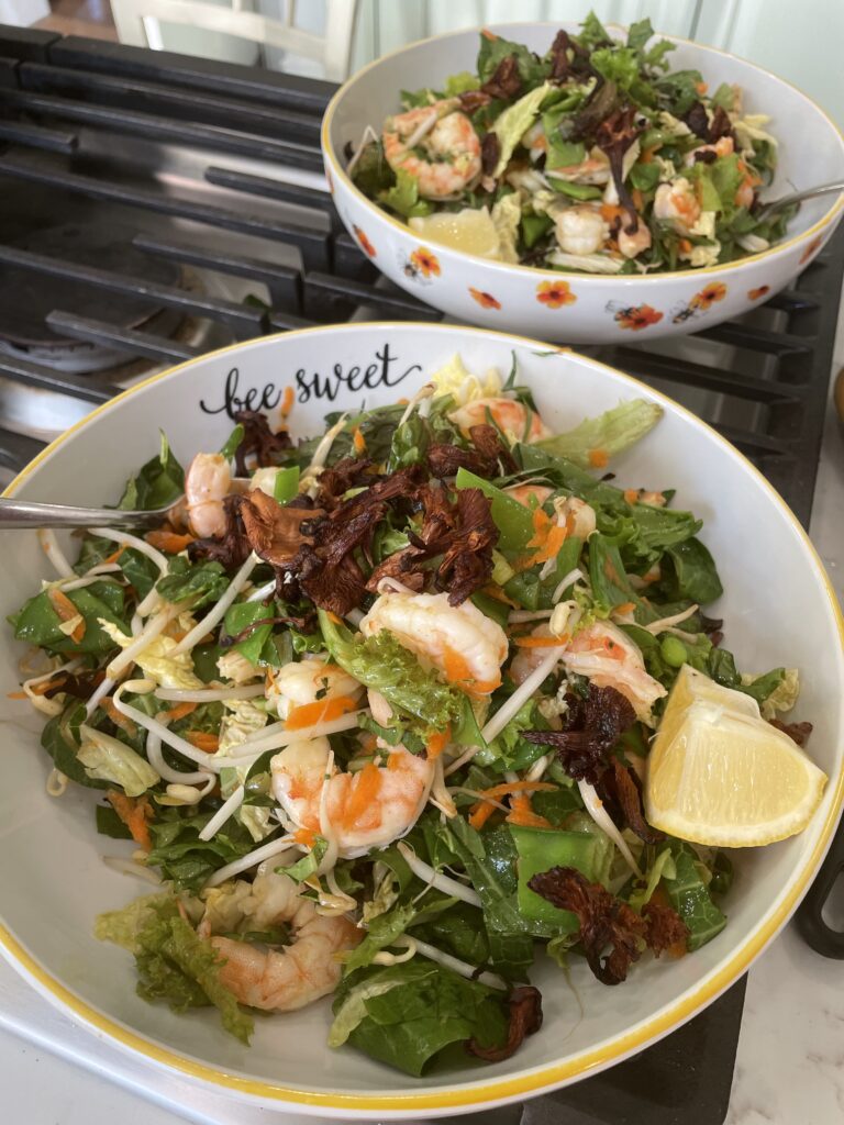 Cantonese shrimp salad